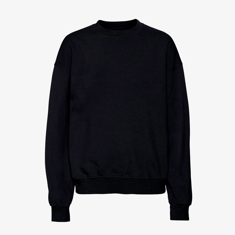 Organic Oversized Crew deep black