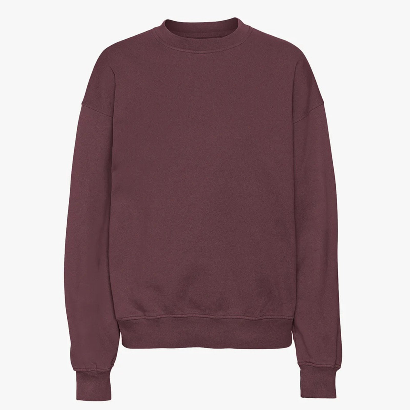 Organic Oversized Crew dusty plum