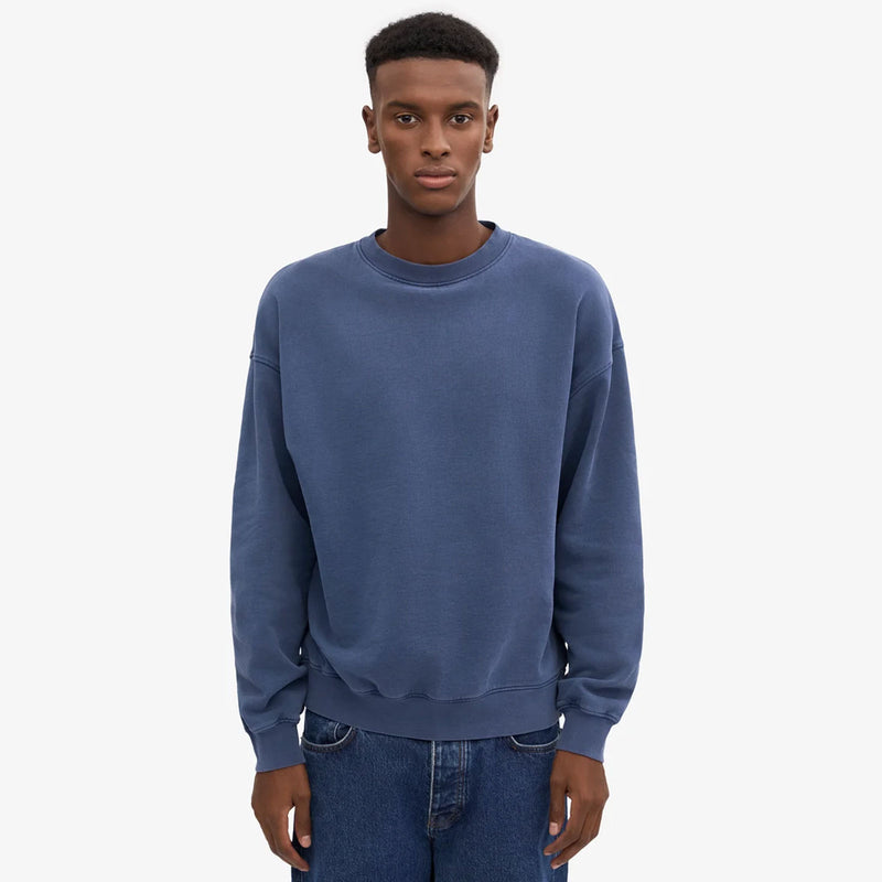 Organic Oversized Crew neptune blue
