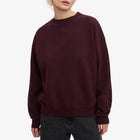 Organic Oversized Crew oxblood red Colorful Standard