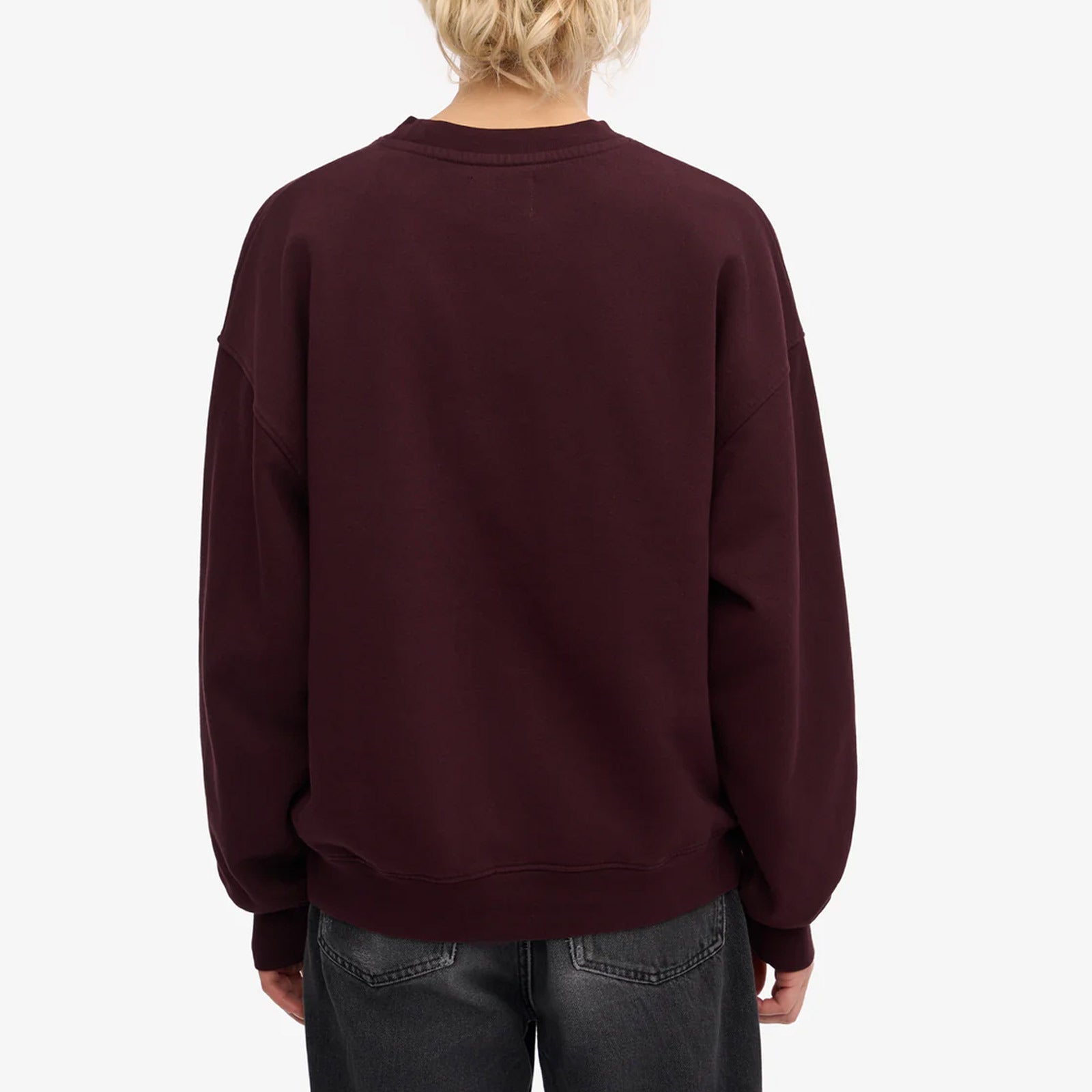Organic Oversized Crew oxblood red Colorful Standard