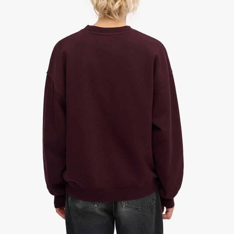 Organic Oversized Crew oxblood red Colorful Standard