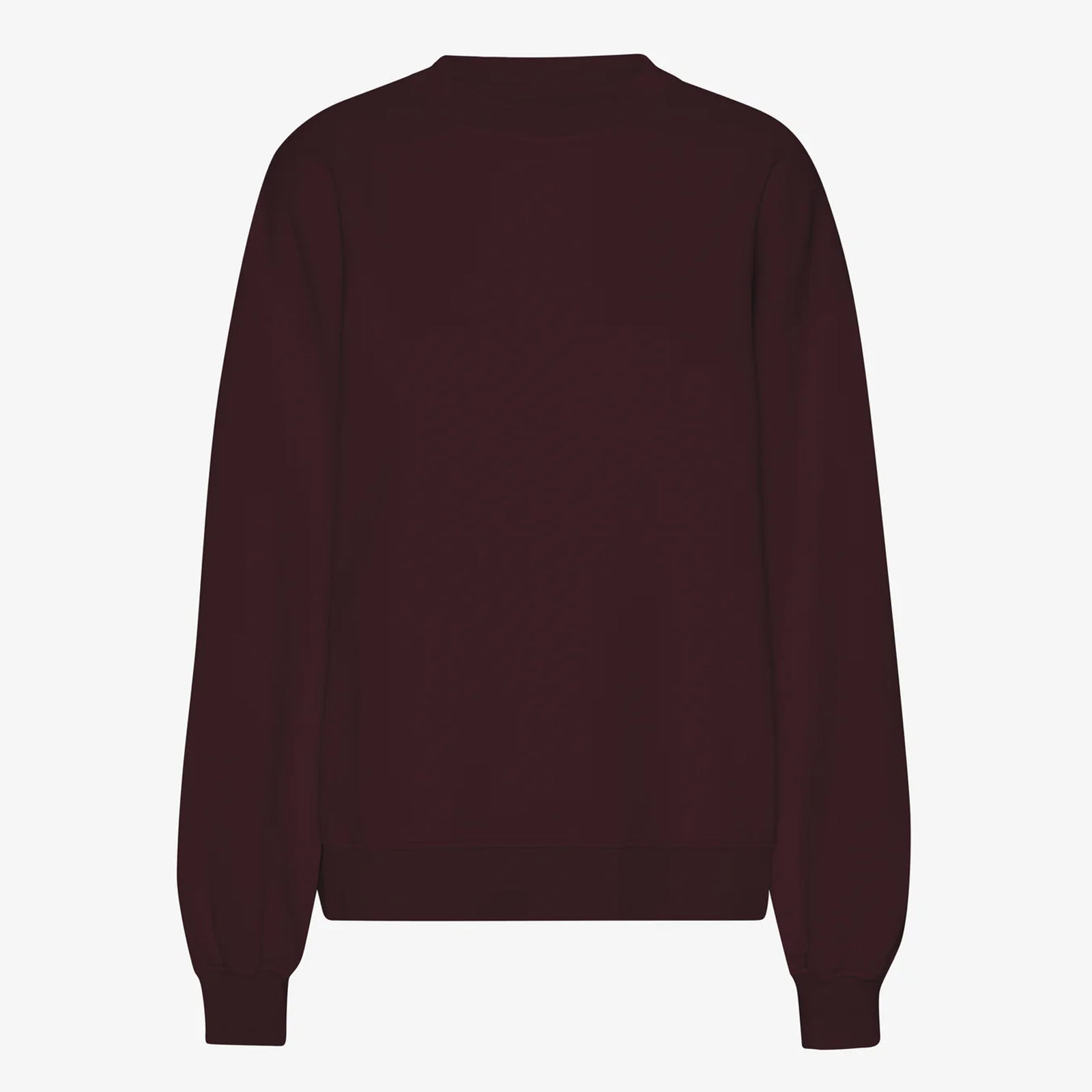 Organic Oversized Crew oxblood red Colorful Standard