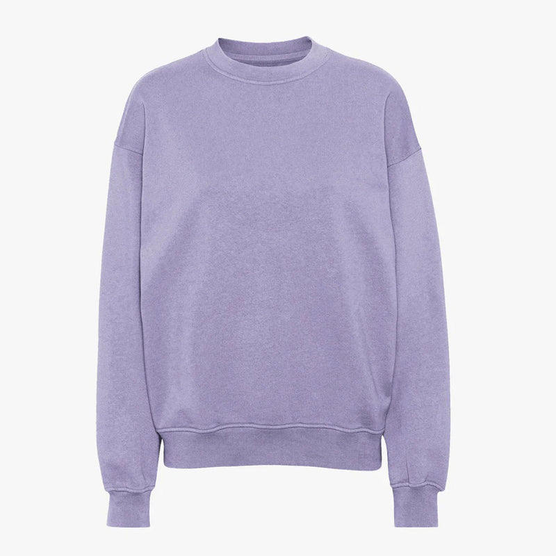 Organic Oversized Crew purple jade