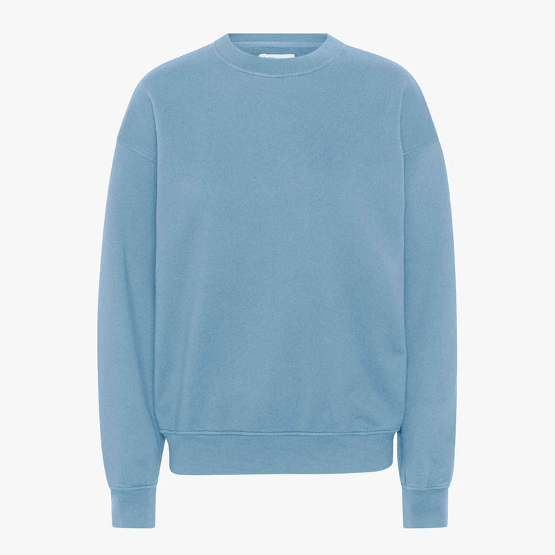 Organic Oversized Crew stone blue