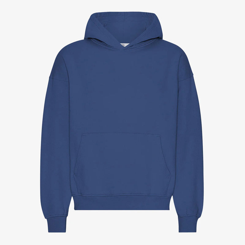 Organic Oversized Hood marine blue