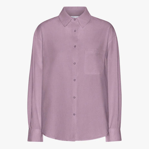 Organic Oversized Shirt pearly purple