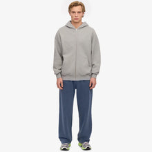 Organic Oversized Zip Hood heather grey Colorful Standard