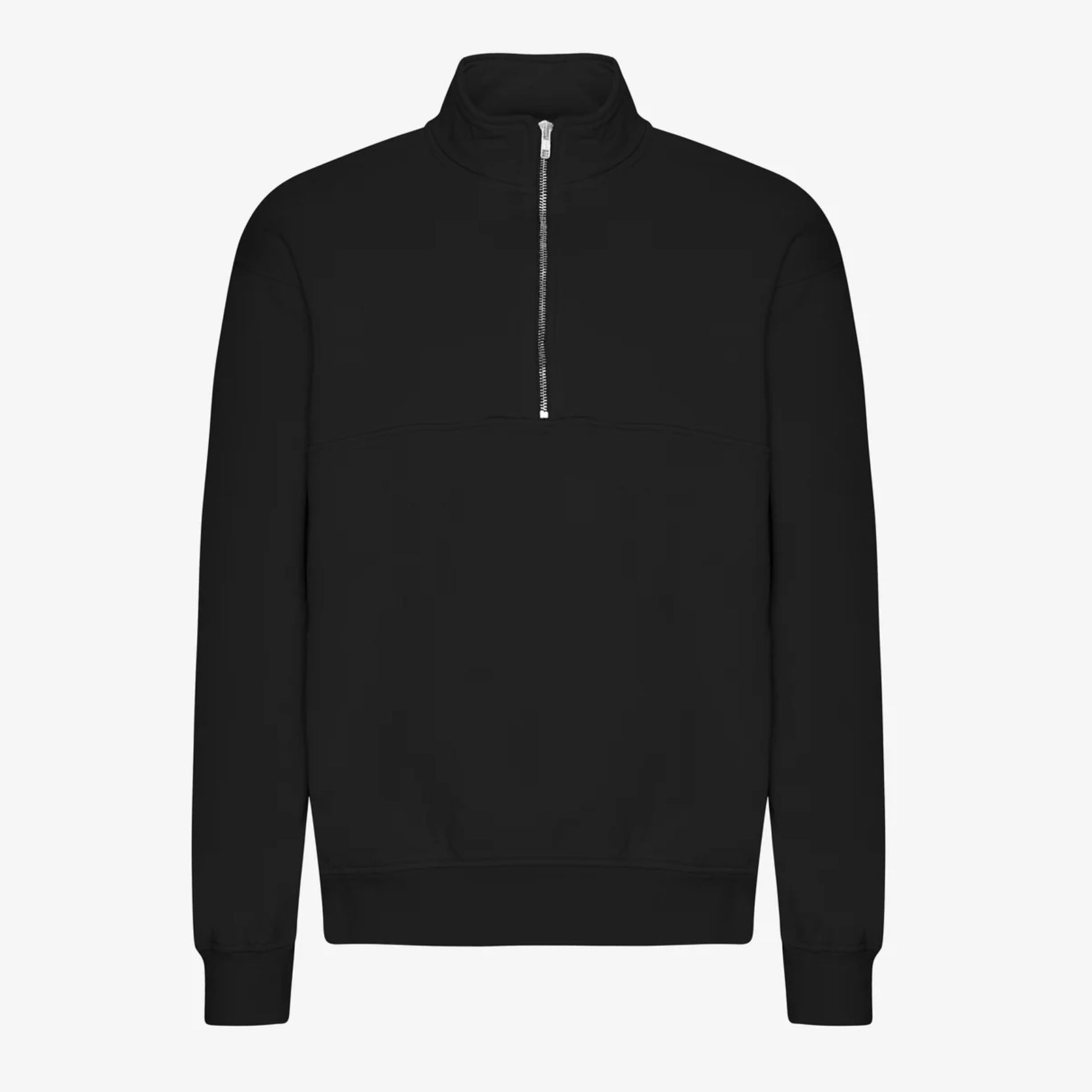 Organic Quarter Zip deep black Colorful Standard