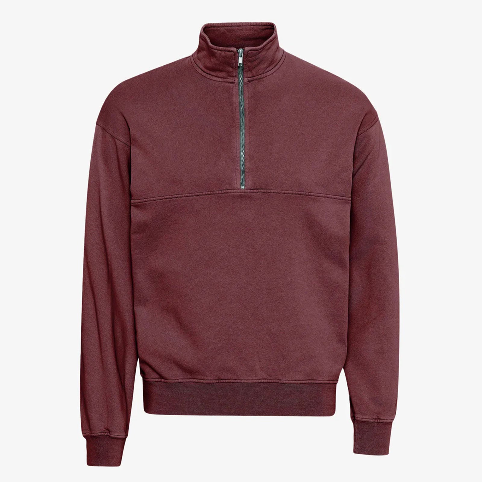 Organic Quarter Zip dusty plum