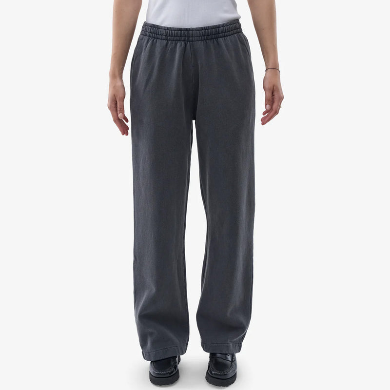 Organic Straight Leg Sweatpants faded black