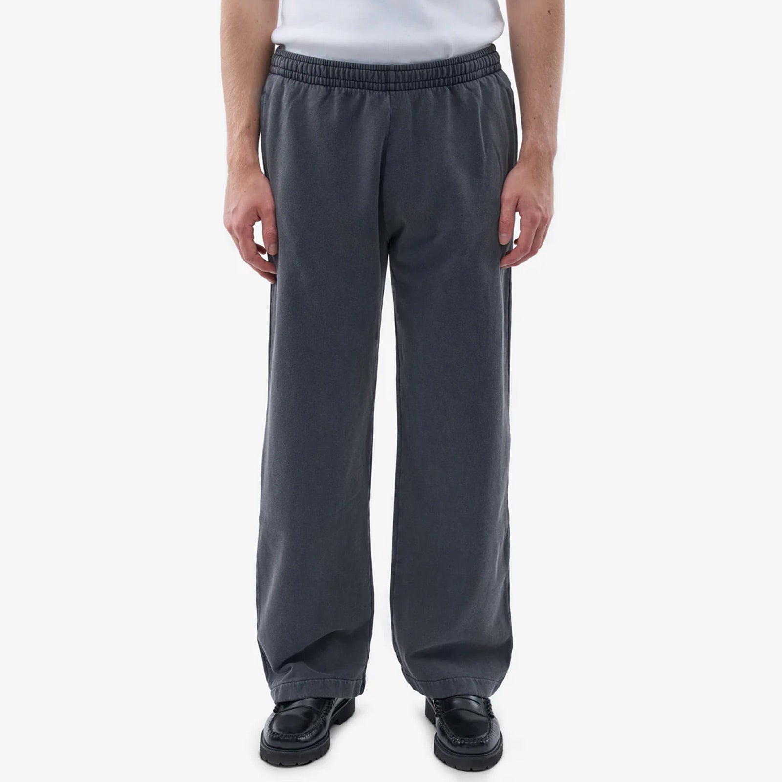 Organic Straight Leg Sweatpants faded black