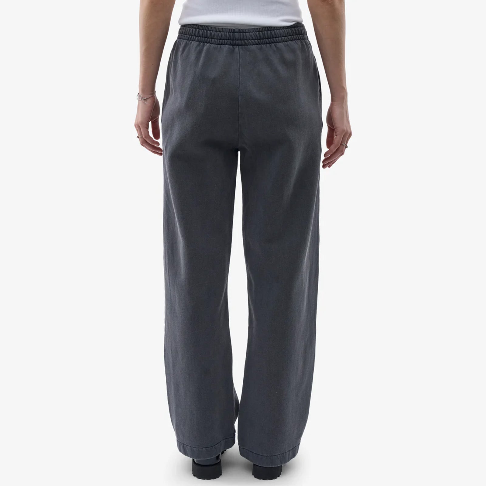 Organic Straight Leg Sweatpants faded black