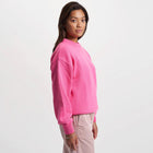 Oversized Merino Wool Crew bubblegum pink