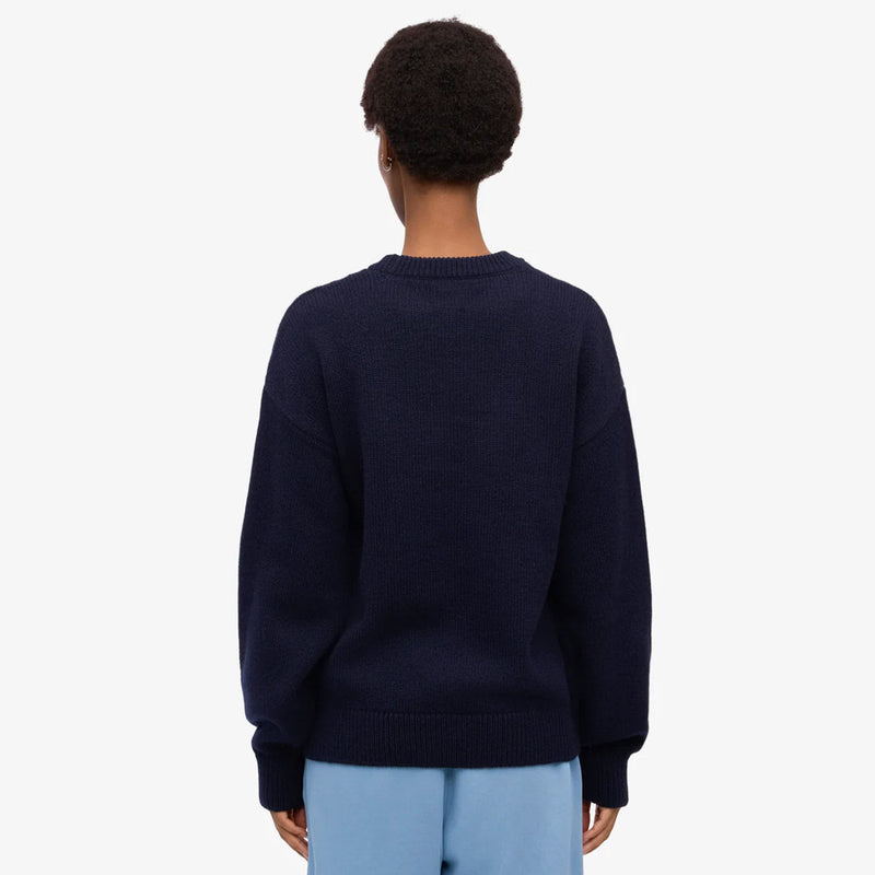 Oversized Merino Wool Crew navy blue Colorful Standard