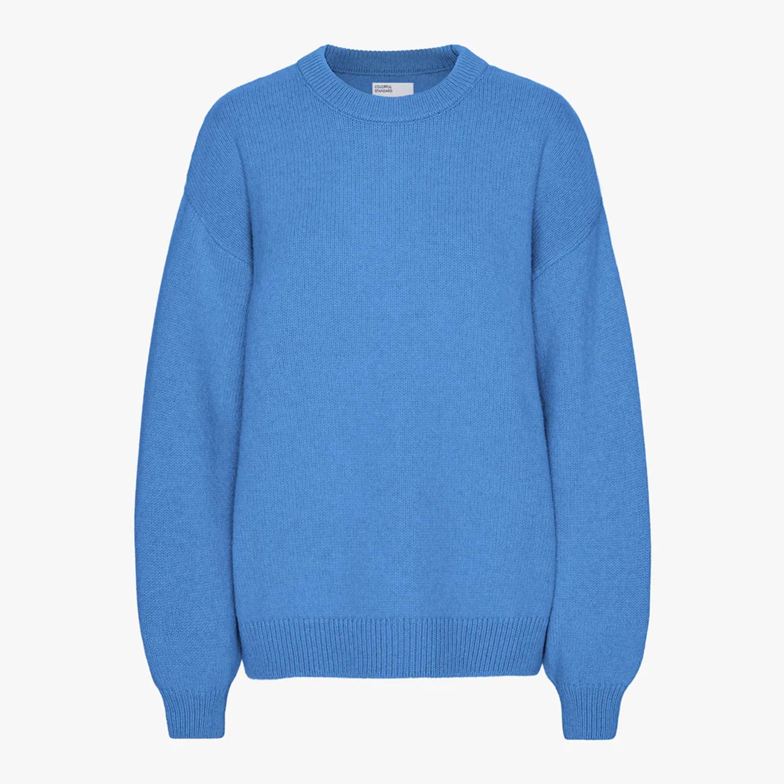 Oversized Merino Wool Crew pacific blue