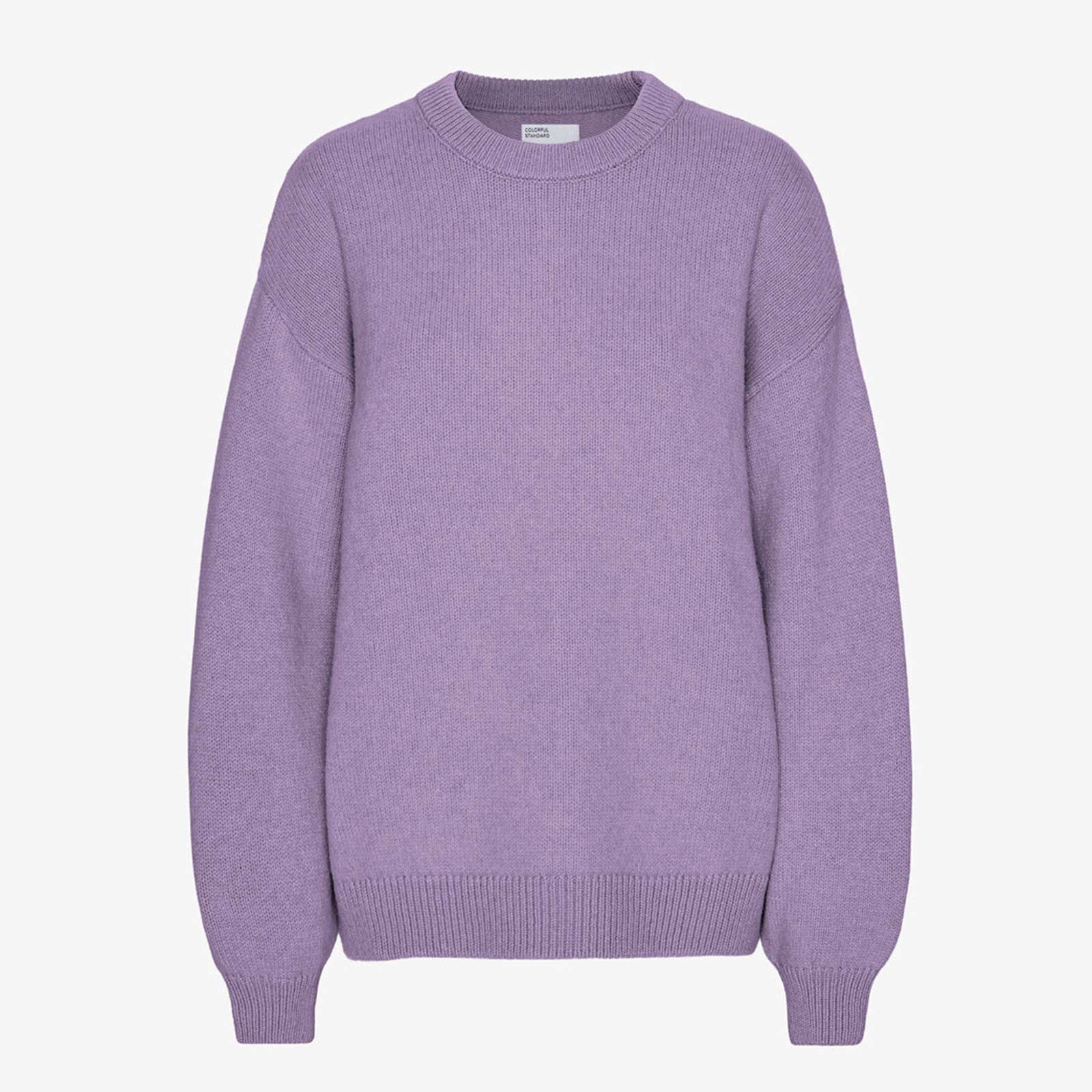 Oversized Merino Wool Crew purple haze