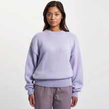 Oversized Merino Wool Crew soft lavender
