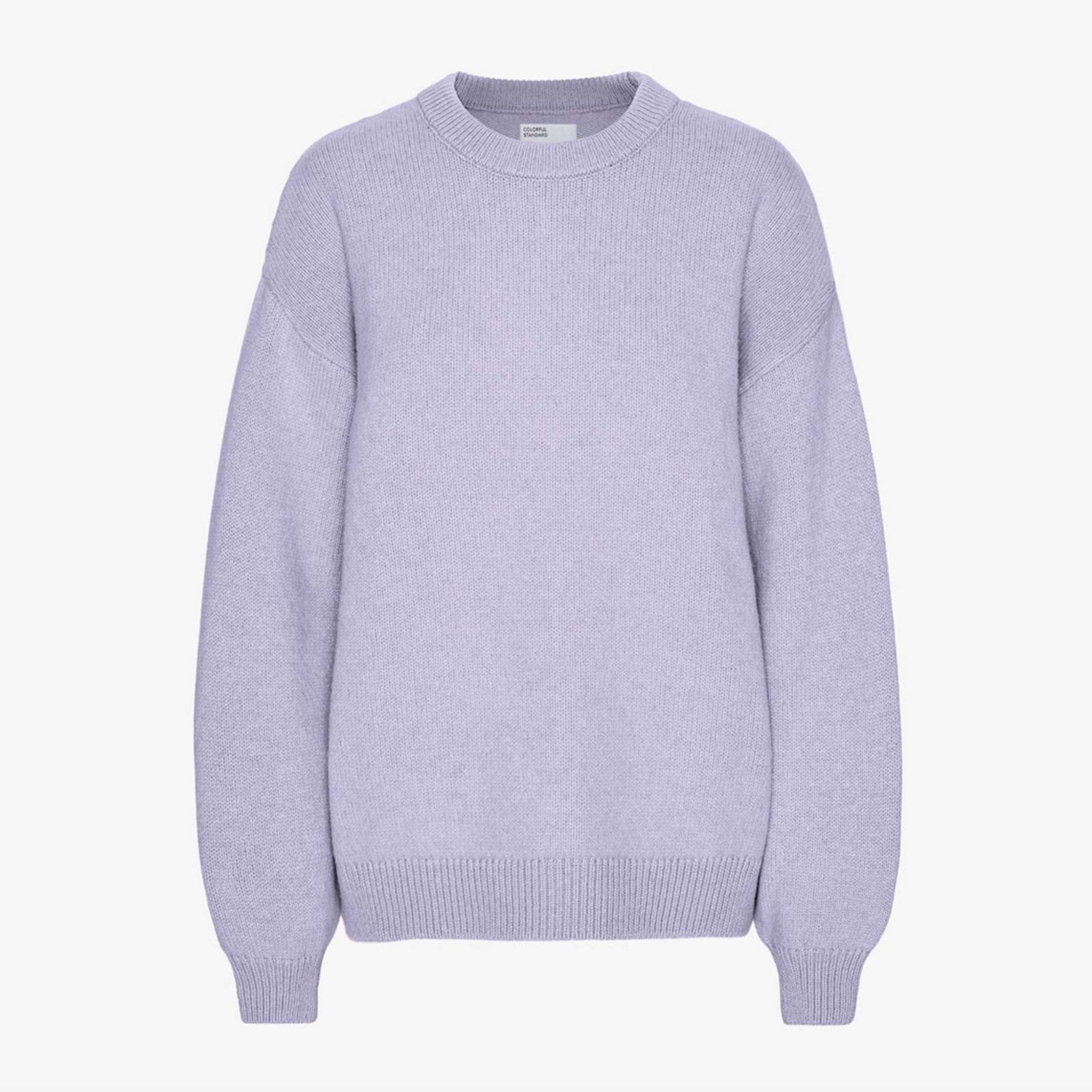 Oversized Merino Wool Crew soft lavender