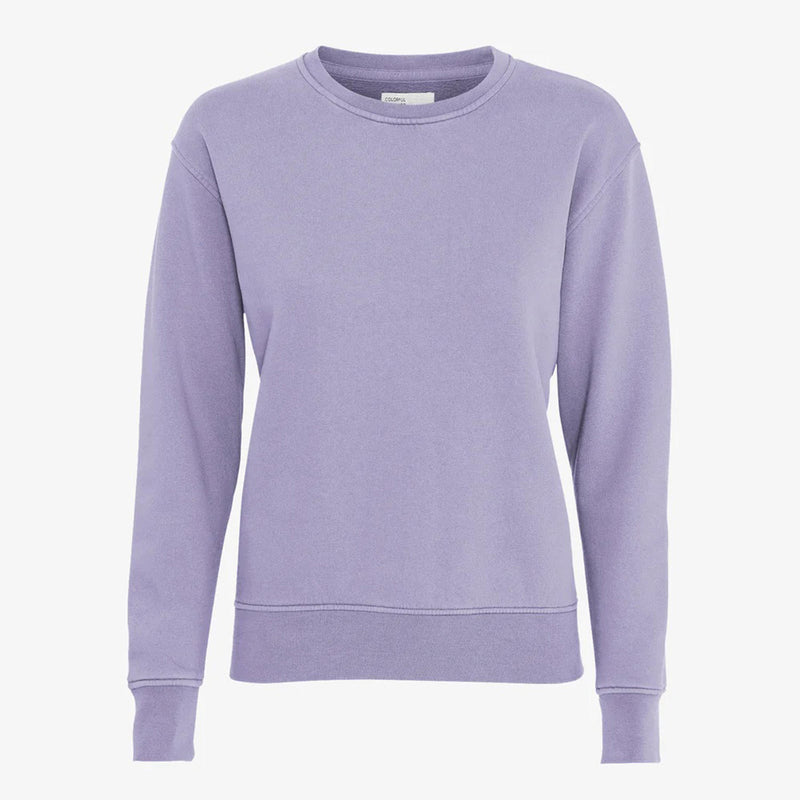 W Classic Organic Crew purple jade