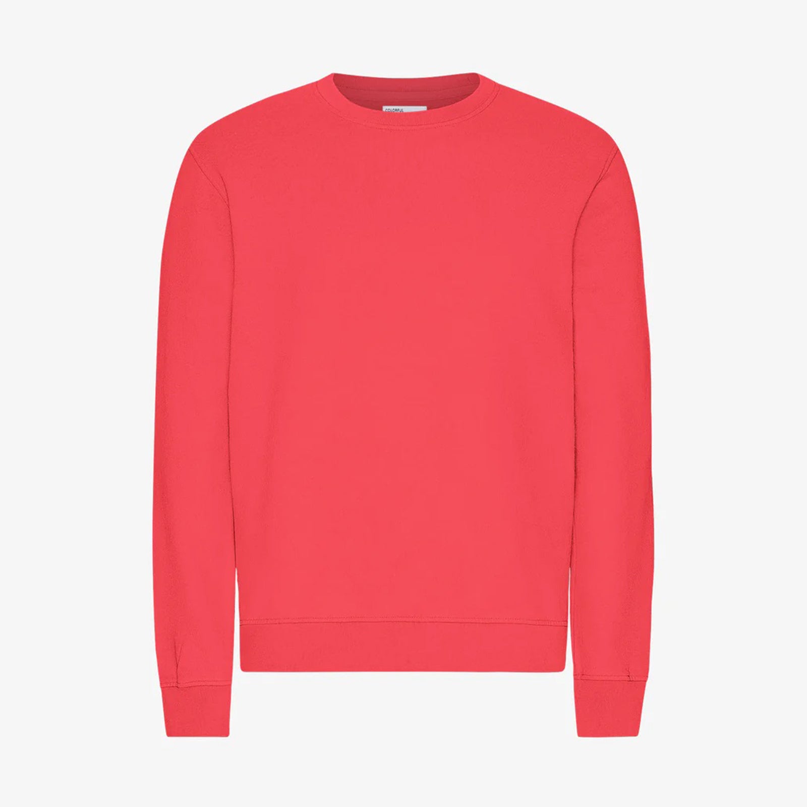 W Classic Organic Crew red tangerine