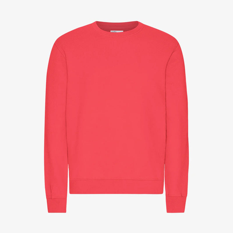 W Classic Organic Crew red tangerine
