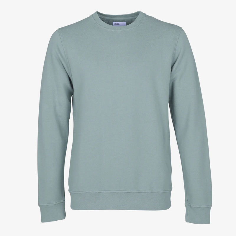 W Classic Organic Crew steel blue Colorful Standard