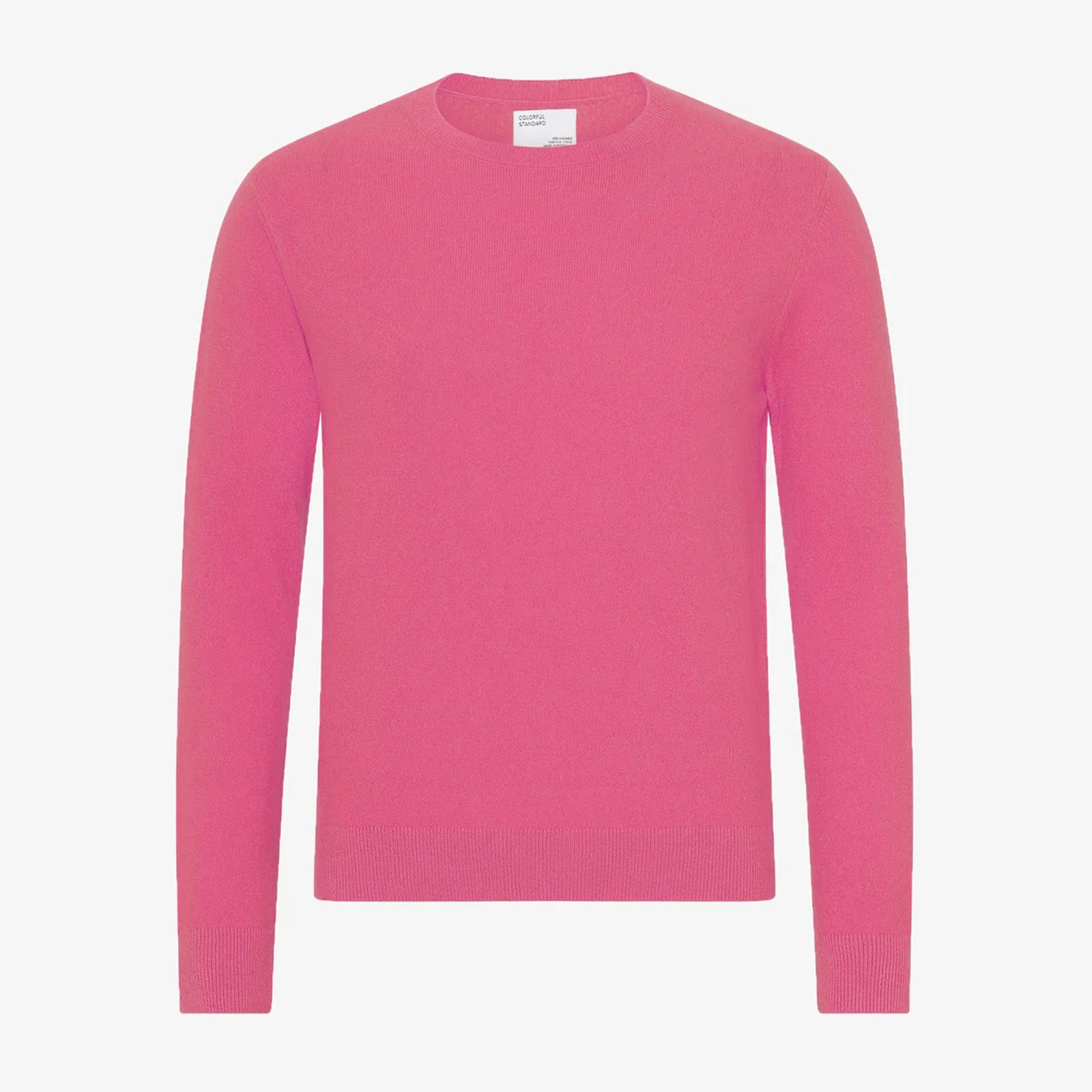 W Light Merino Wool Crew bubblegum pink