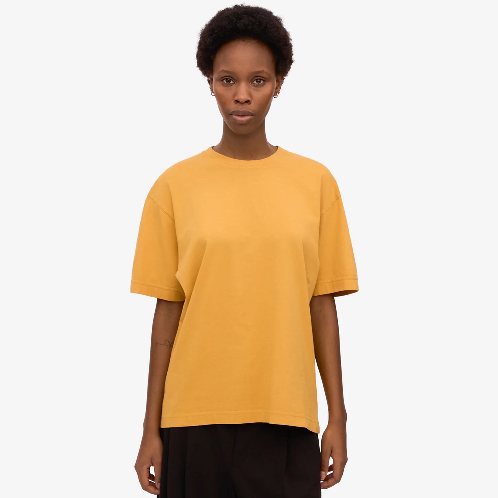 W Organic Oversized Tee burned yellow Colorful Standard