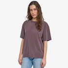 W Organic Oversized Tee faded grape