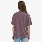 W Organic Oversized Tee faded grape