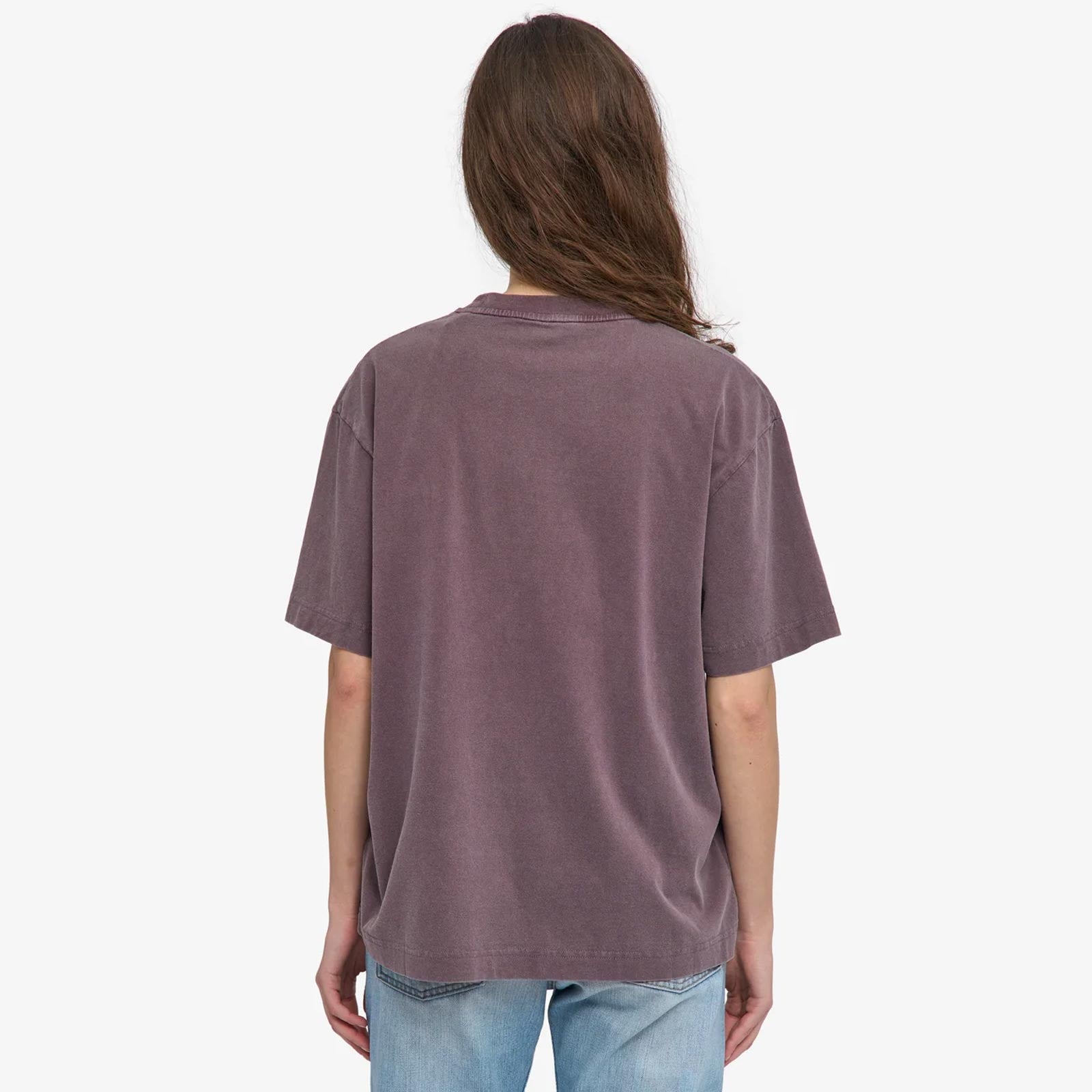 W Organic Oversized Tee faded grape