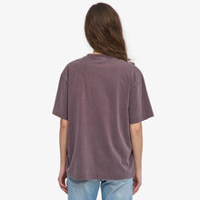 W Organic Oversized Tee faded grape