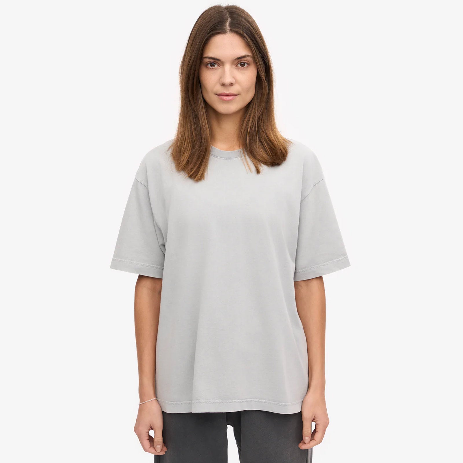 W Organic Oversized Tee faded grey Colorful Standard