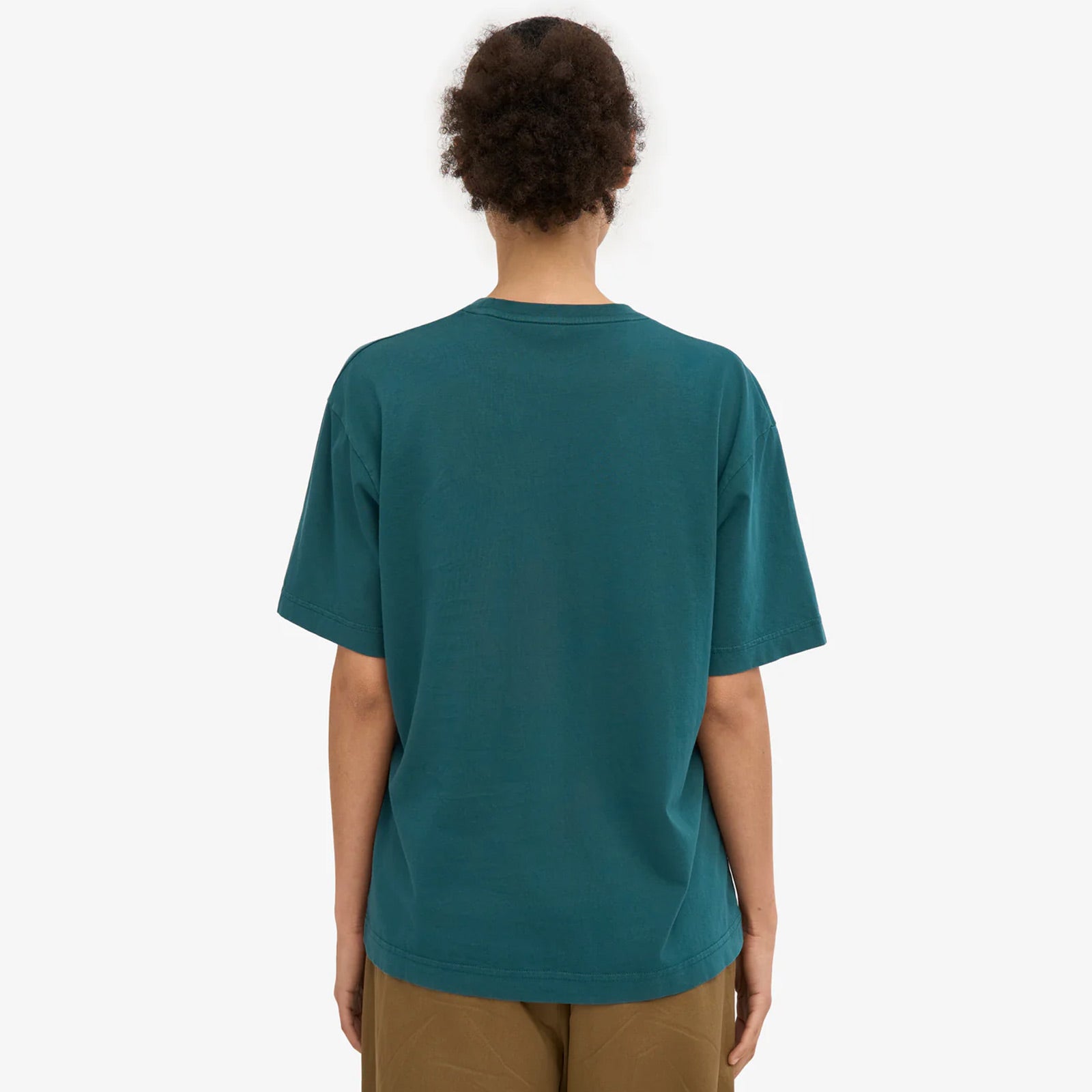 W Organic Oversized Tee ocean green Colorful Standard