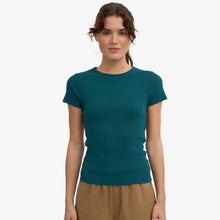 W Organic Rib SS T-Shirt ocean green Colorful Standard