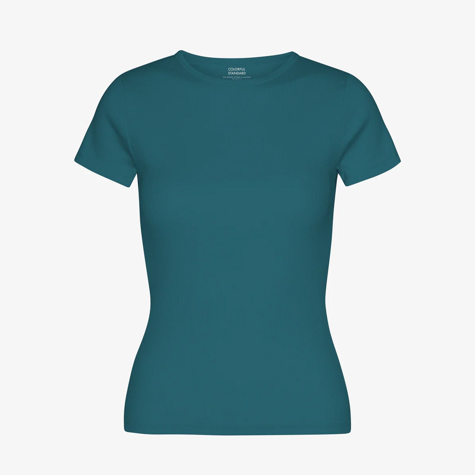 W Organic Rib SS T-Shirt ocean green Colorful Standard