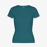 W Organic Rib SS T-Shirt ocean green Colorful Standard