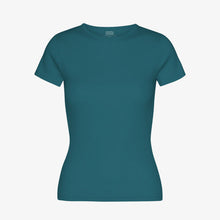 W Organic Rib SS T-Shirt ocean green Colorful Standard
