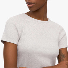 W Organic Rib SS T-Shirt snow melange Colorful Standard