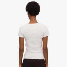 W Organic Rib SS T-Shirt snow melange Colorful Standard
