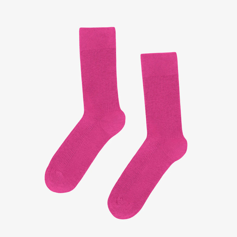 Men Classic Organic Socks bubblegum pink