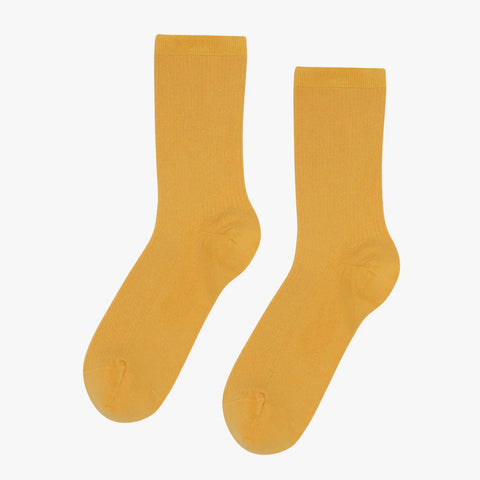 Women Classic Organic Socks burned yellow