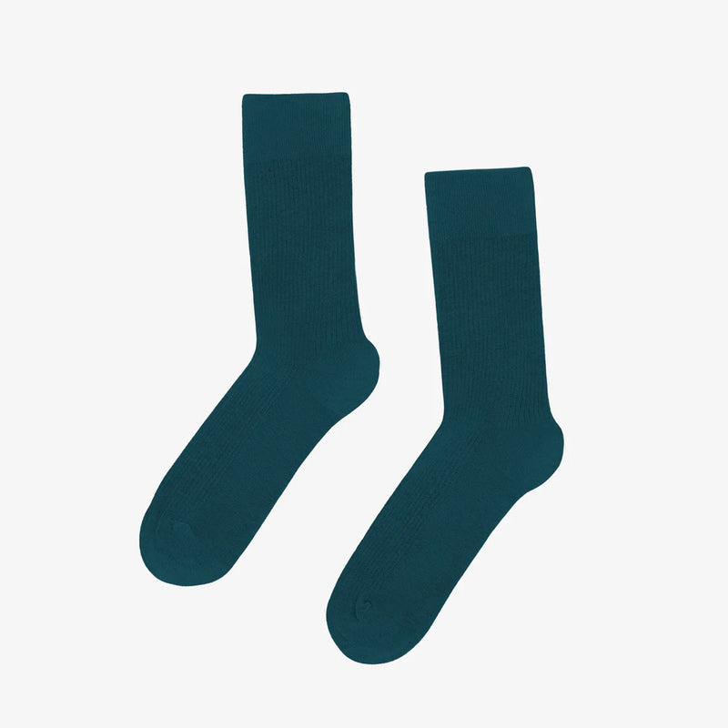 Men Classic Organic Socks ocean green