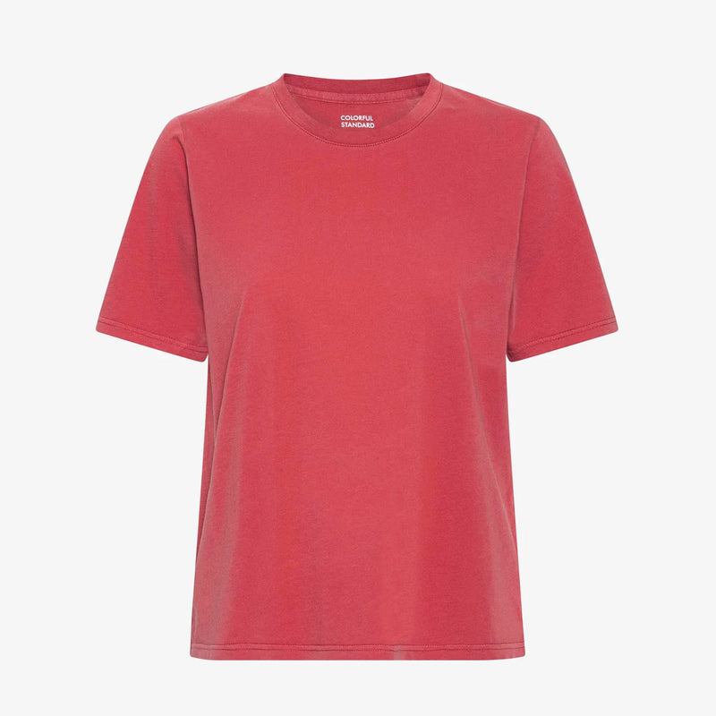 Women Light Organic Tee faded red