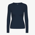 Women Organic Rib LS T-Shirt navy blue