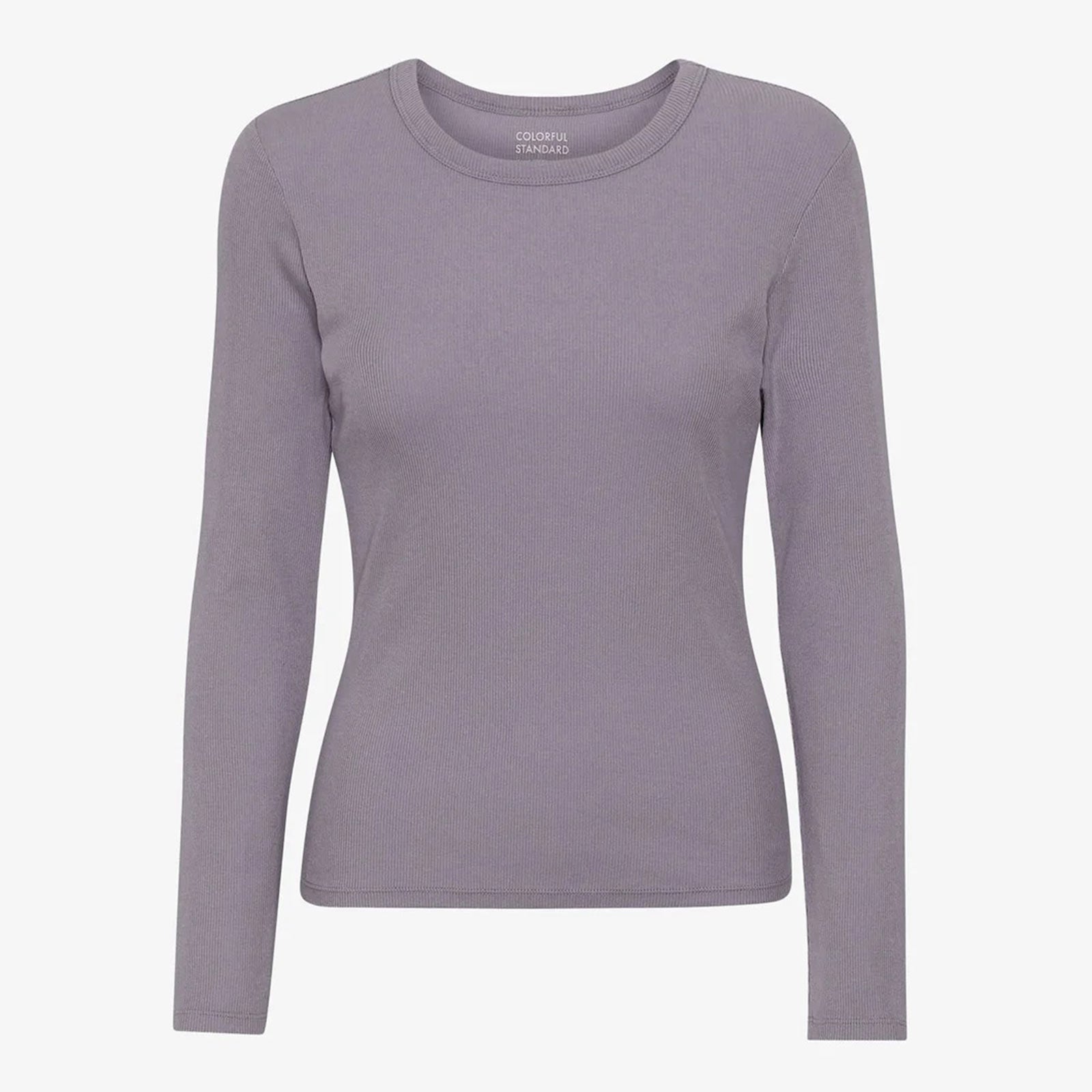 Women Organic Rib LS T-Shirt purple haze