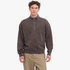Organic Quarter Zip faded mud