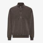Organic Quarter Zip faded mud