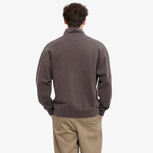 Organic Quarter Zip faded mud